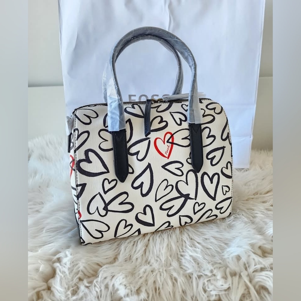Fossil White and Black Women's Bag Original Brand New Withe Tag - Picture 6 of 8
